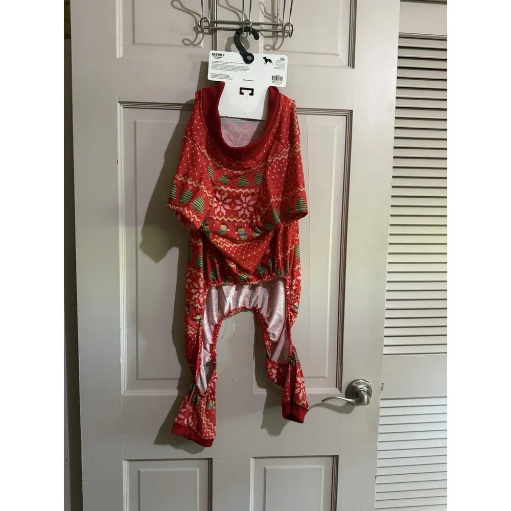 Merry Makings By Petco Dog Christmas Footless “Footie” Pajamas Size XXL NWT